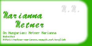 marianna metner business card